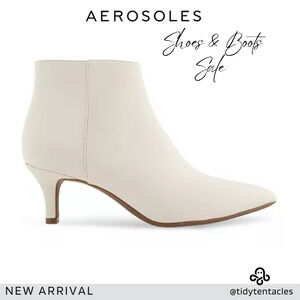 NEW Edith Ankle Boots - Booties‎ Women's Size 8 in Eggnog/Ivory